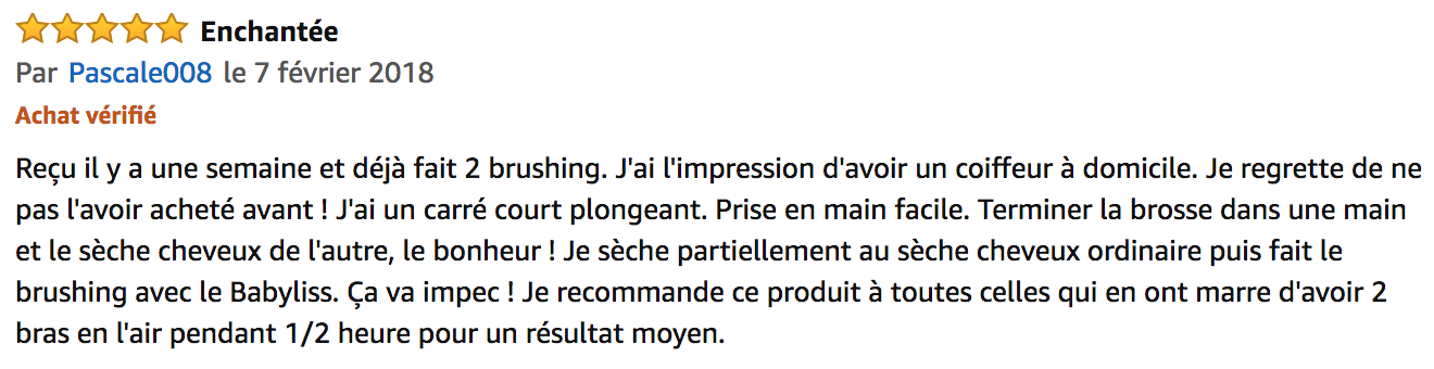 commentaire Babyliss brushing ionic