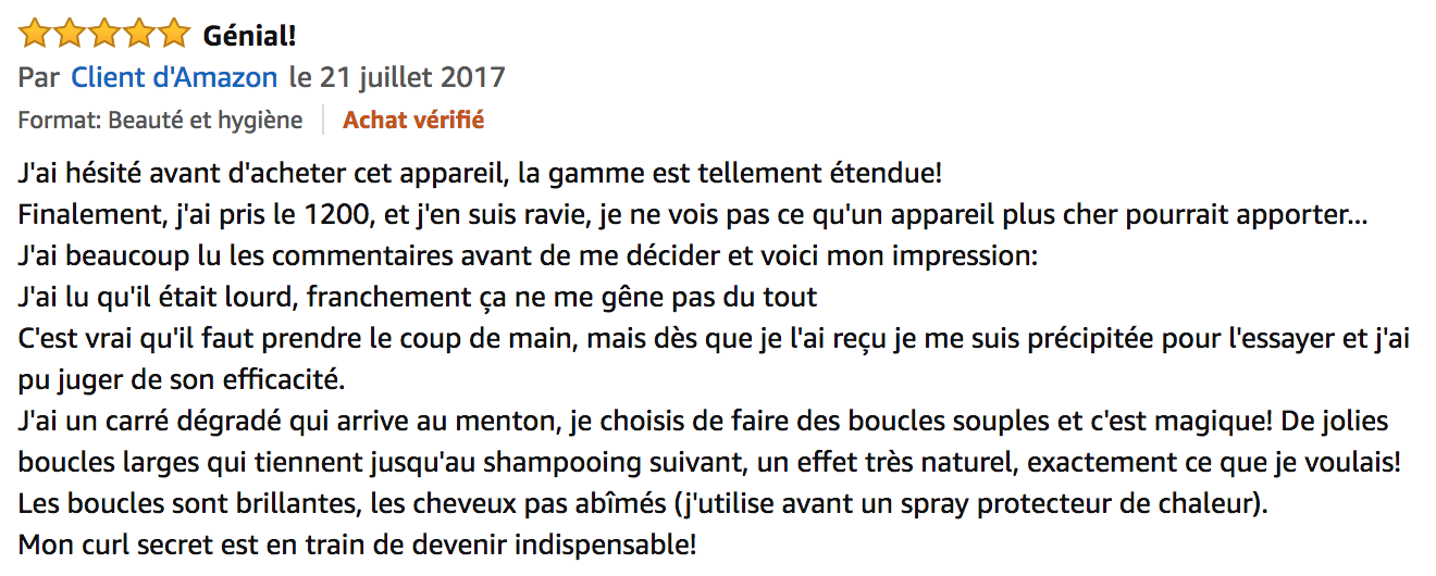 commentaire babyliss curl secret