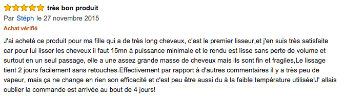 commentaire BaByliss ST95E Ionic Pro 230