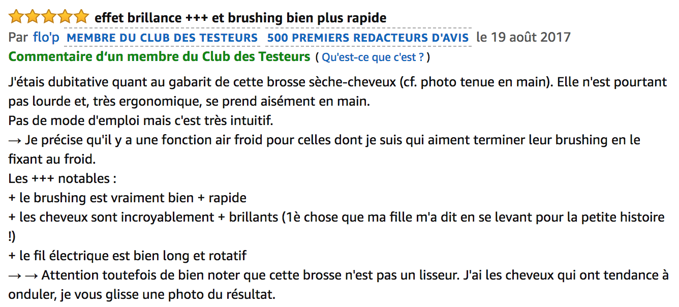 commentaire One-Step Revlon