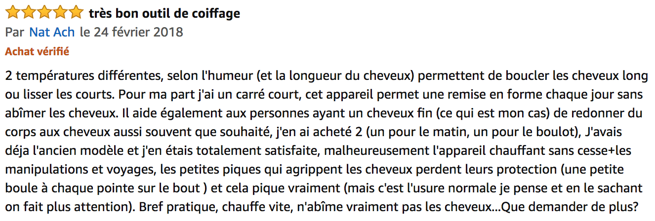 commentaire Remington Keratin Therapy