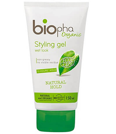 Gel coiffant effet mouillé de Biopha Nature
