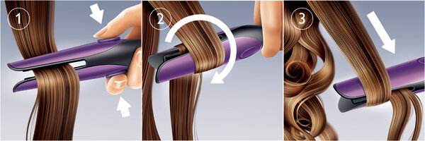 utilisation philips Easy Natural curler